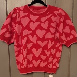 Valentines Heart Knit Sweater